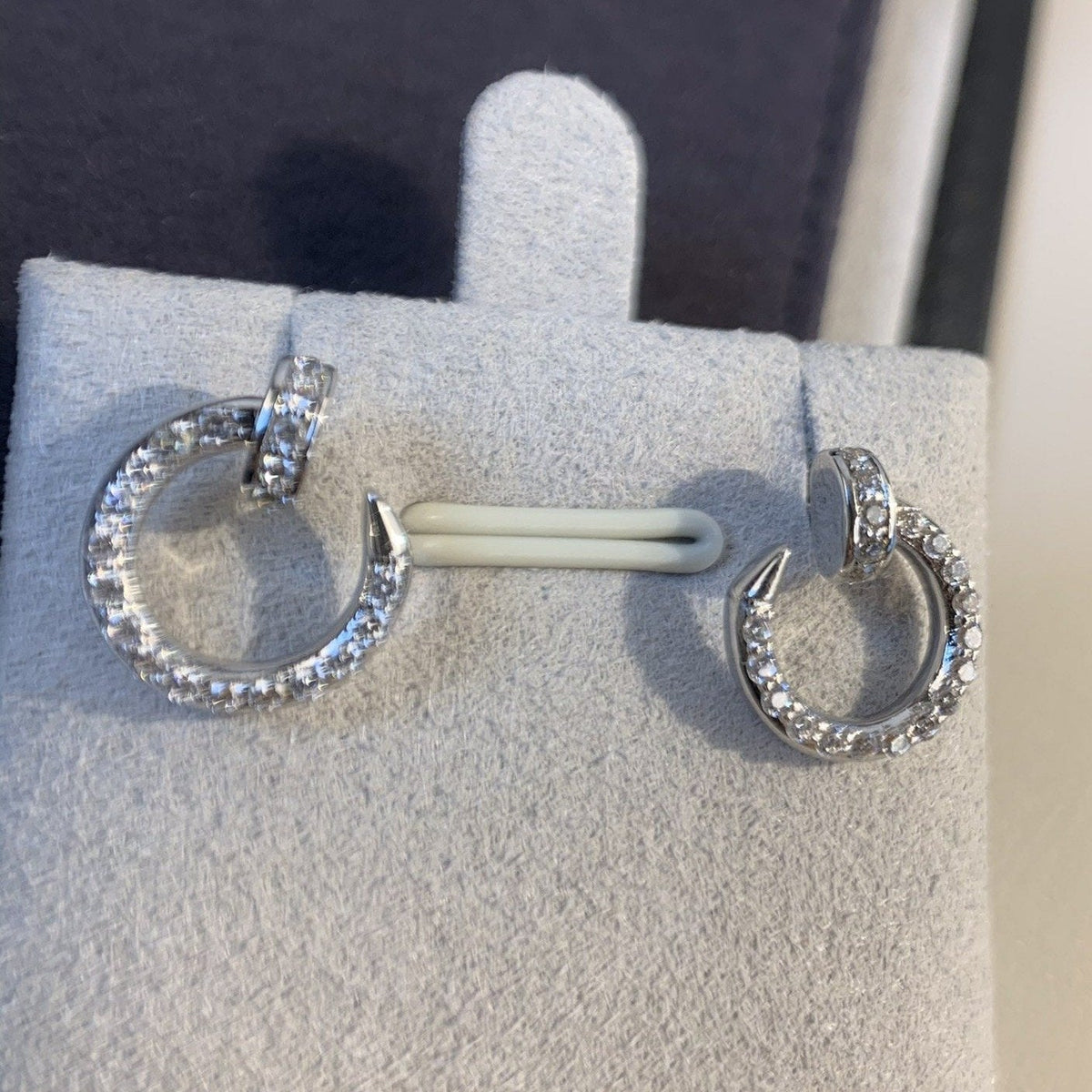 [Renovia Jewelry]JUSTE EARRINGS SILVER DIAMONDS