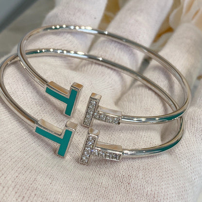 [Resenara Jewelry]T BRACELET 1.8MM TURQUOISE DIAMOND