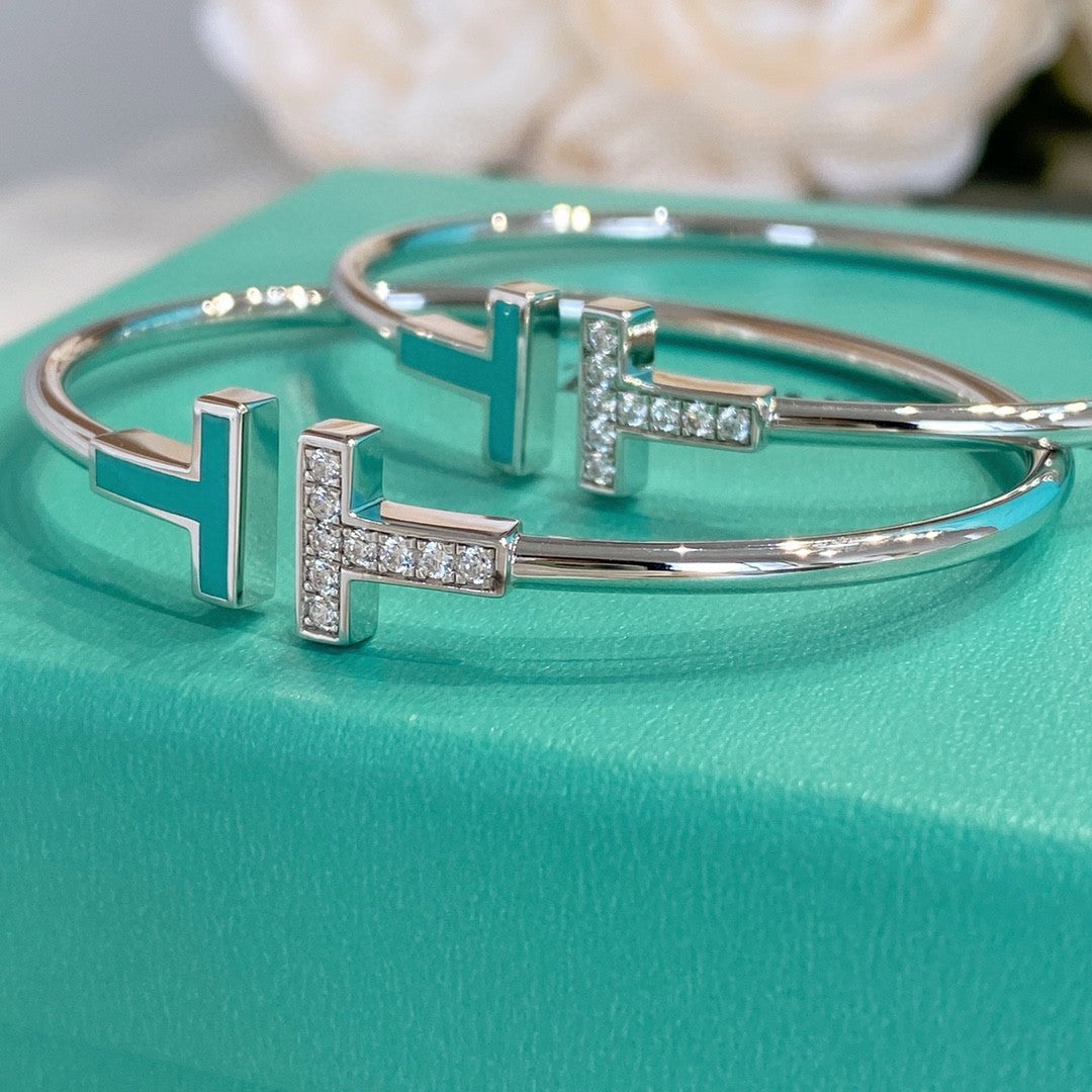 [Resenara Jewelry]T BRACELET 1.8MM TURQUOISE DIAMOND