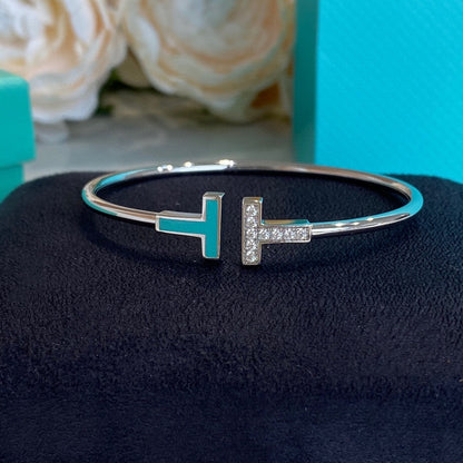 [Resenara Jewelry]T BRACELET 1.8MM TURQUOISE DIAMOND