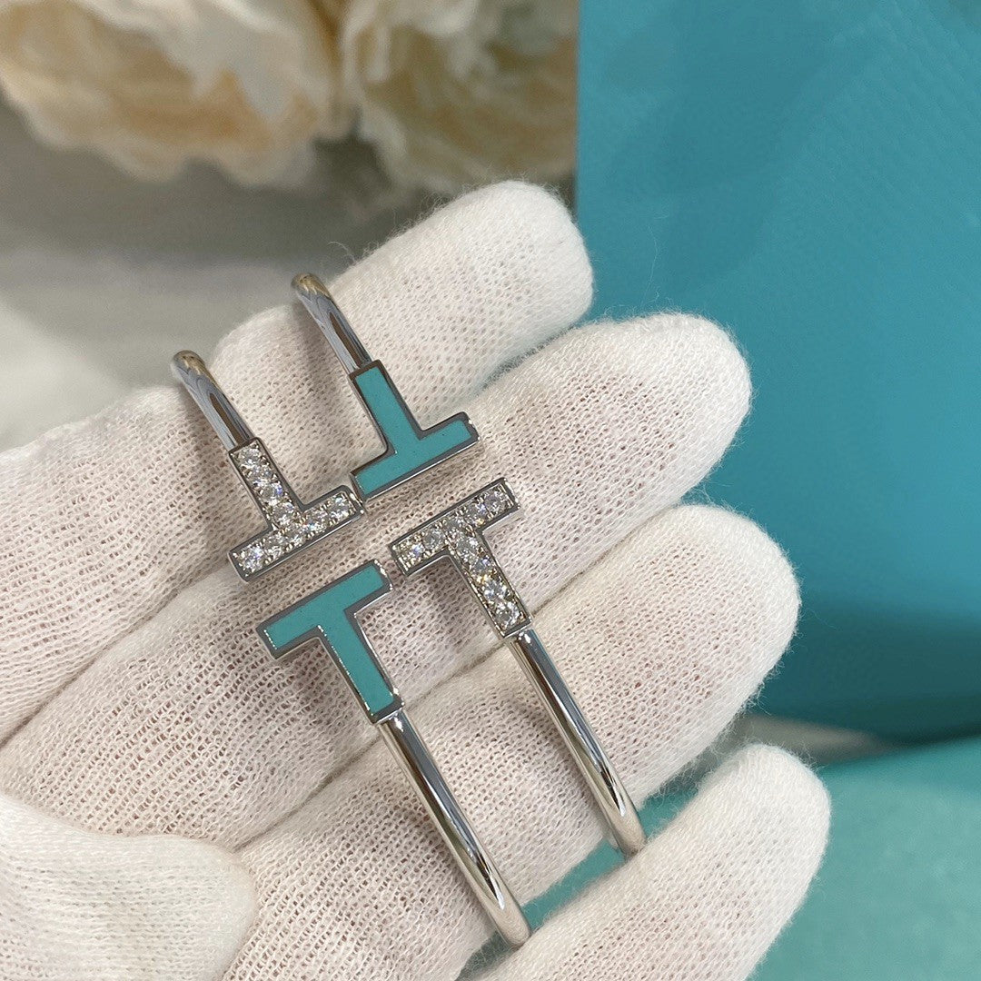 [Resenara Jewelry]T BRACELET 1.8MM TURQUOISE DIAMOND