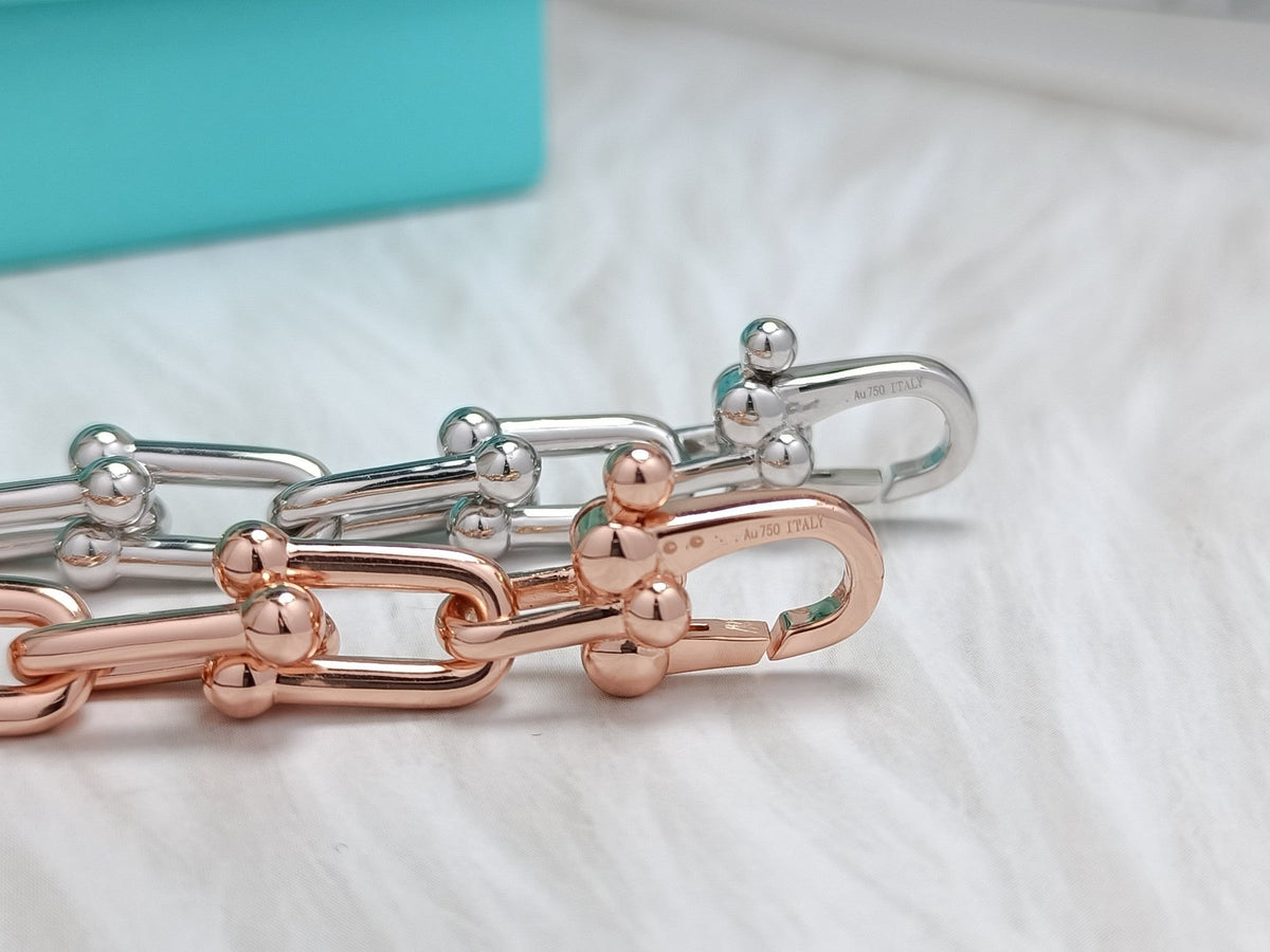 [Resenara Jewelry]HARDWEAR BRACELET PINK GOLD AND SILVER