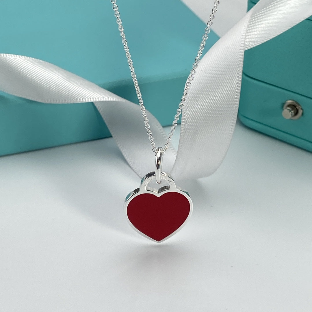 [Resenara Jewelry]HEART PEDANT SILVER NECKLACE