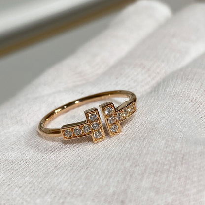 [Resenara Jewelry] WIRE RING DIAMOND PINK GOLD