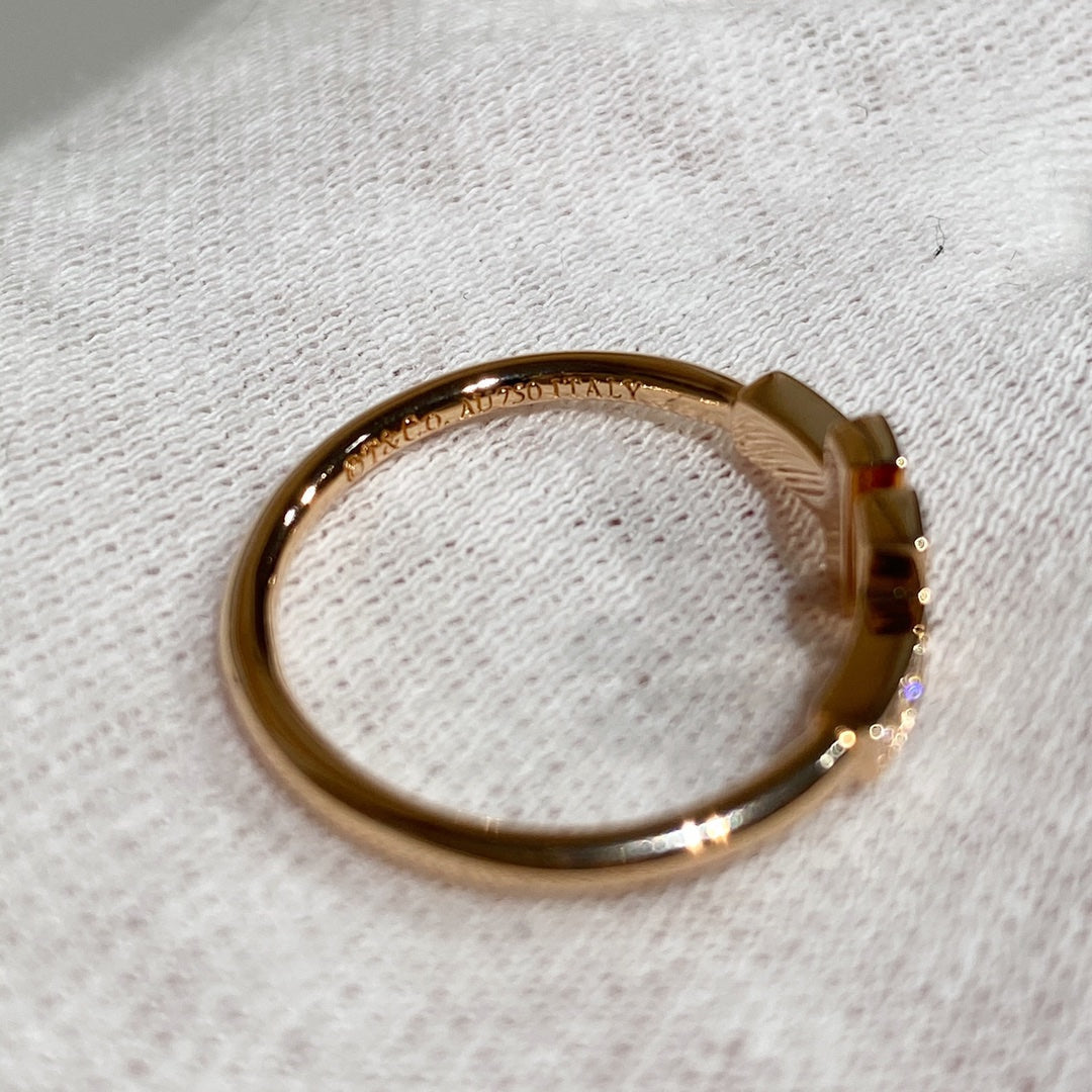 [Resenara Jewelry] WIRE RING DIAMOND PINK GOLD