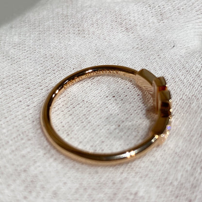 [Resenara Jewelry] WIRE RING DIAMOND PINK GOLD