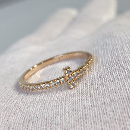 [Resenara Jewelry]T RING DIAMOND PINK GOLD
