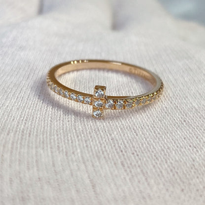 [Resenara Jewelry]T RING DIAMOND PINK GOLD