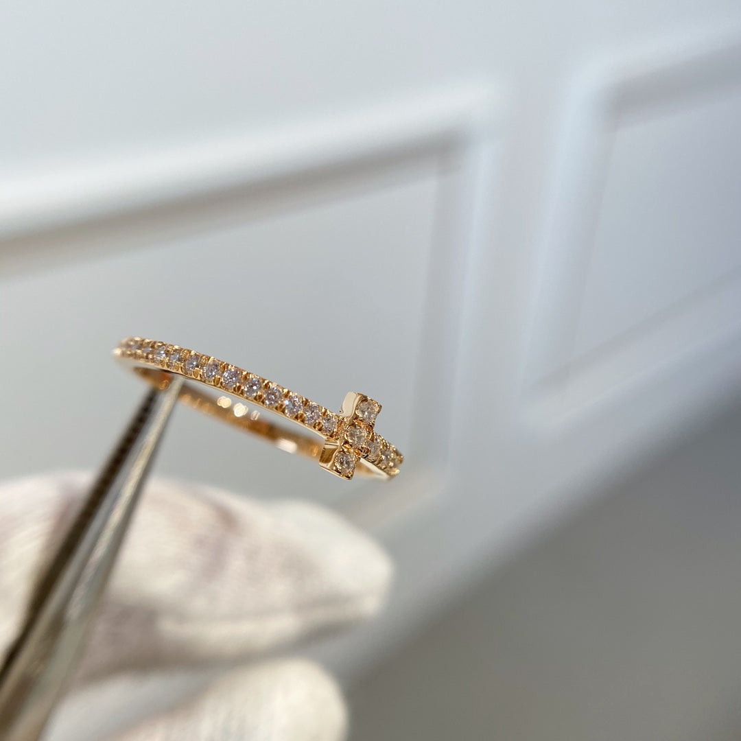 [Resenara Jewelry]T RING DIAMOND PINK GOLD