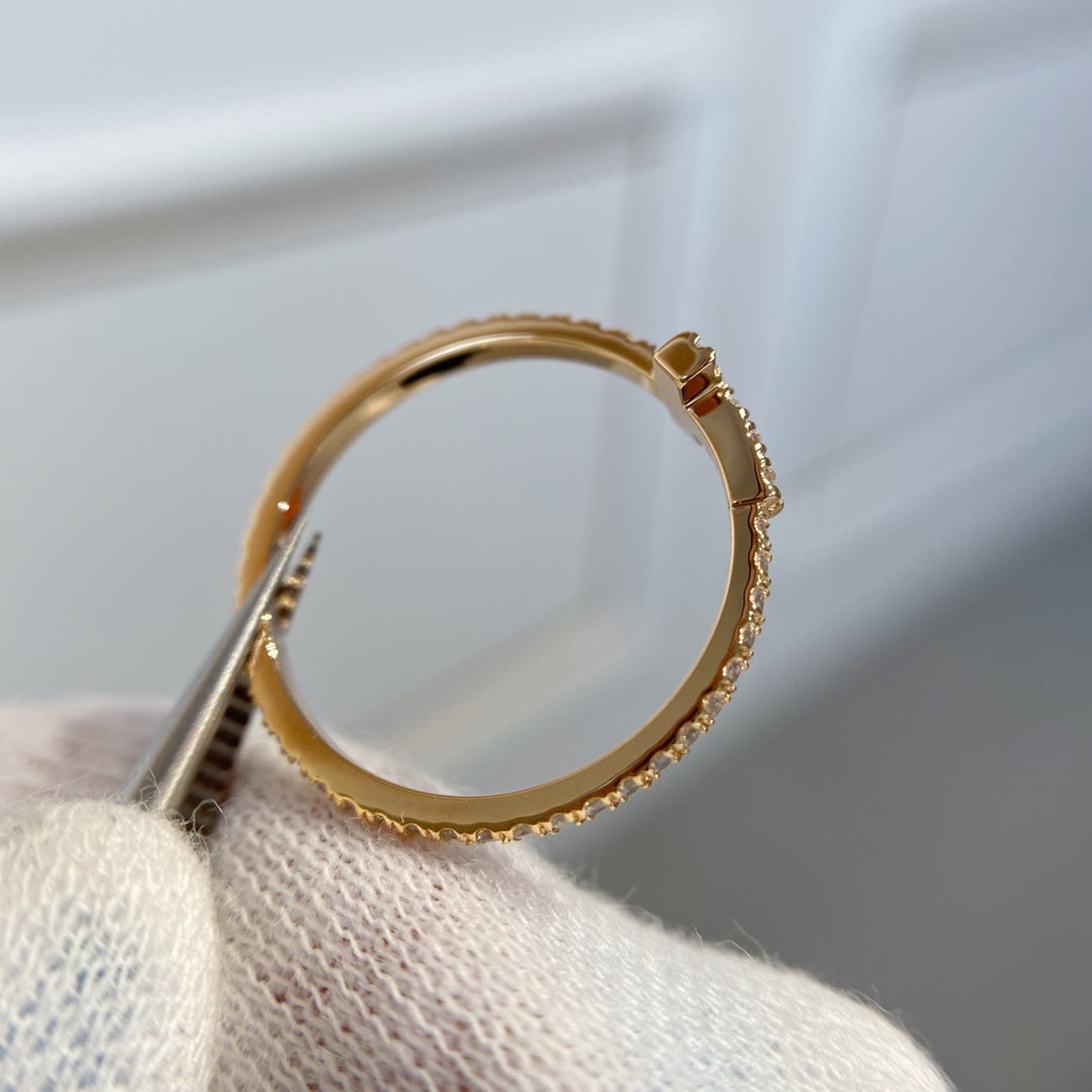 [Resenara Jewelry]T RING DIAMOND PINK GOLD