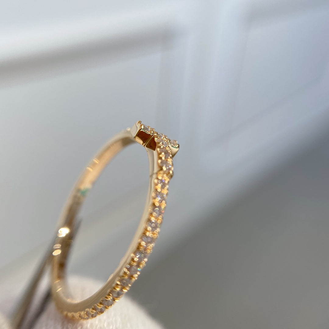 [Resenara Jewelry]T RING DIAMOND PINK GOLD