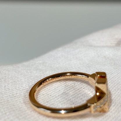 [Resenara Jewelry]T WIRE MOP DIAMOND RING PINK GOLD