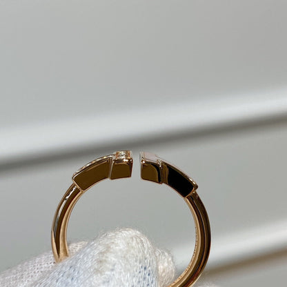 [Resenara Jewelry]T WIRE MOP DIAMOND RING PINK GOLD