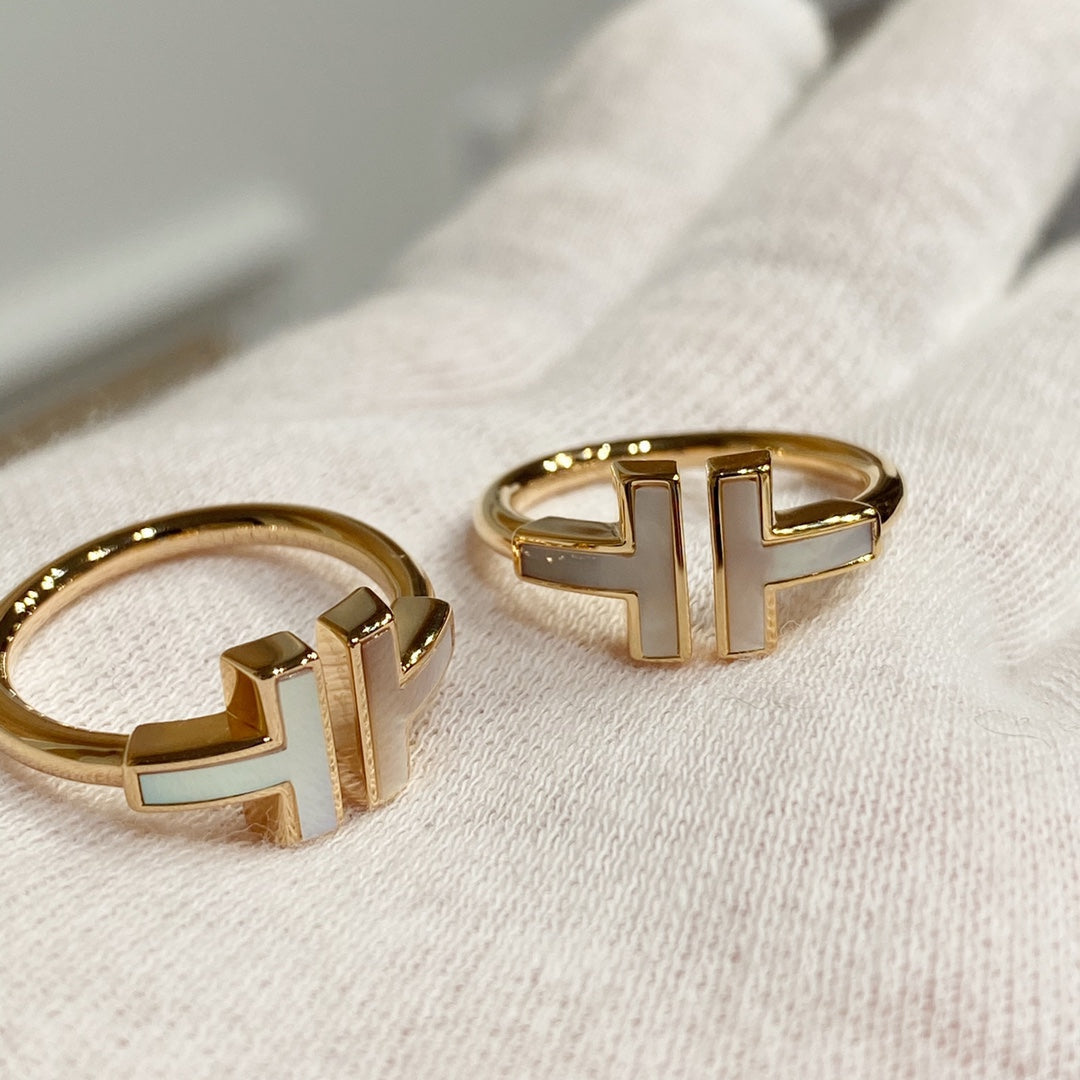 [Resenara Jewelry] WIRE MOP RING PINK GOLD