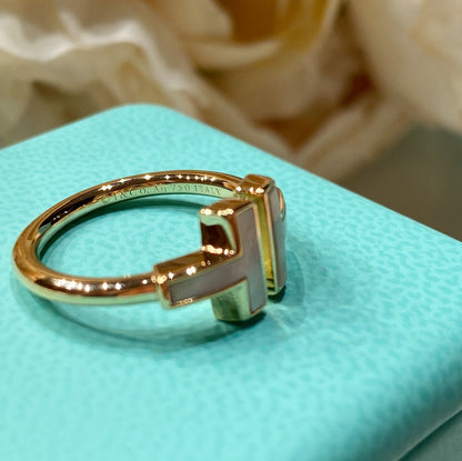 [Resenara Jewelry] WIRE MOP RING PINK GOLD