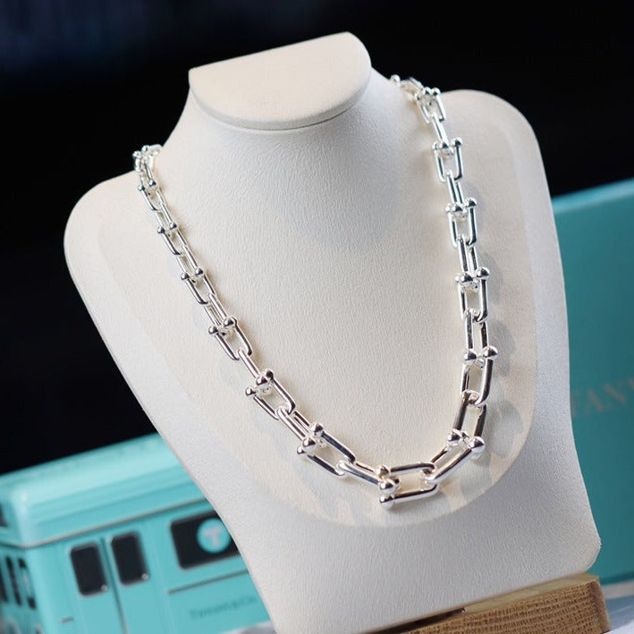 [Resenara Jewelry]HARDWEAR LINK SILVER NECKLACE