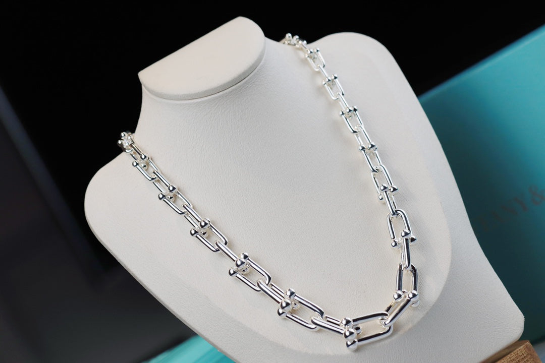 [Resenara Jewelry]HARDWEAR LINK SILVER NECKLACE