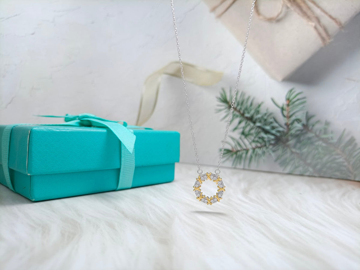 [Resenara Jewelry]SIXTEEN STONE NECKLACE GOLD