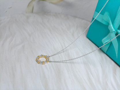 [Resenara Jewelry]SIXTEEN STONE NECKLACE GOLD