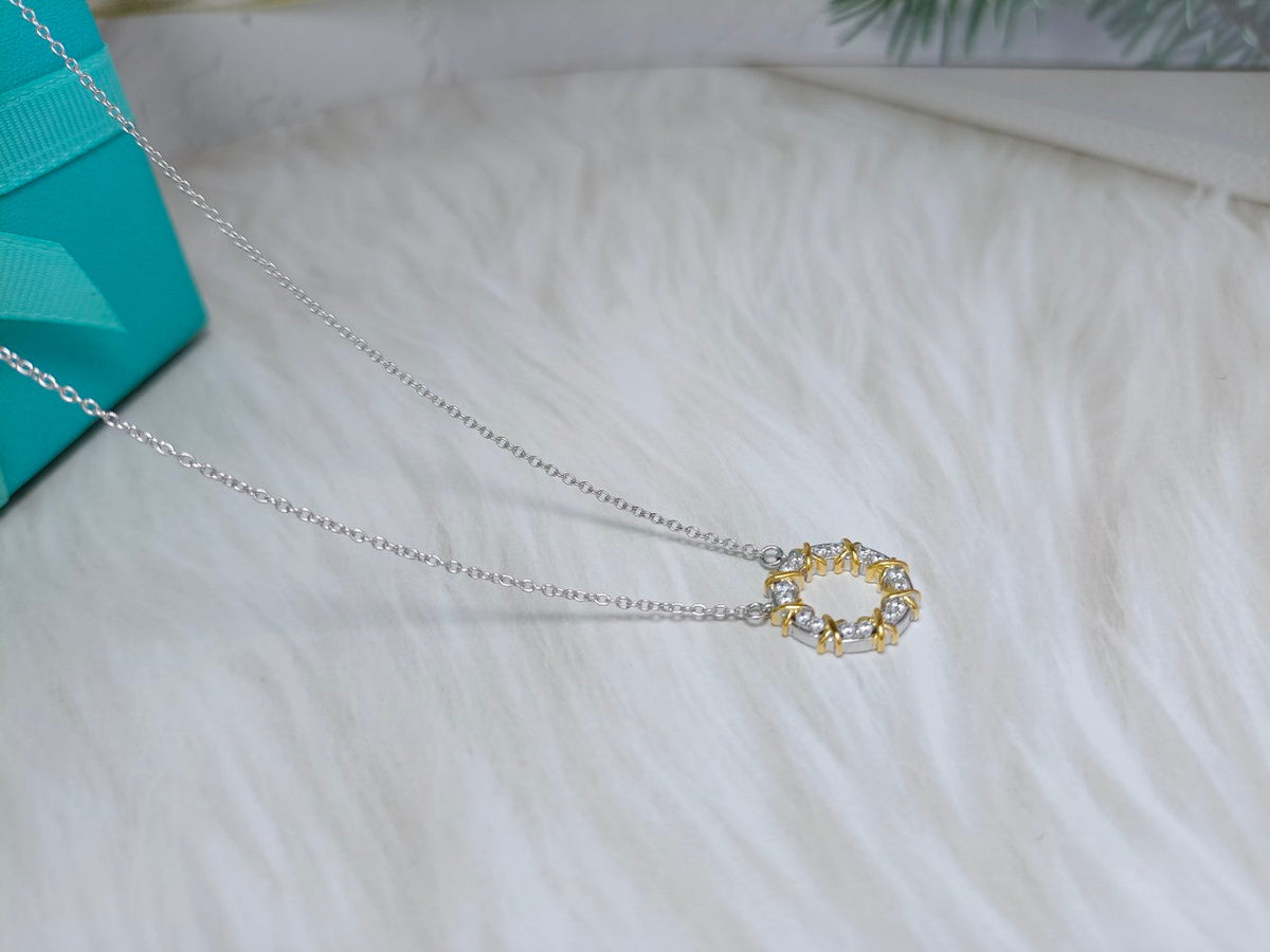 [Resenara Jewelry]SIXTEEN STONE NECKLACE GOLD