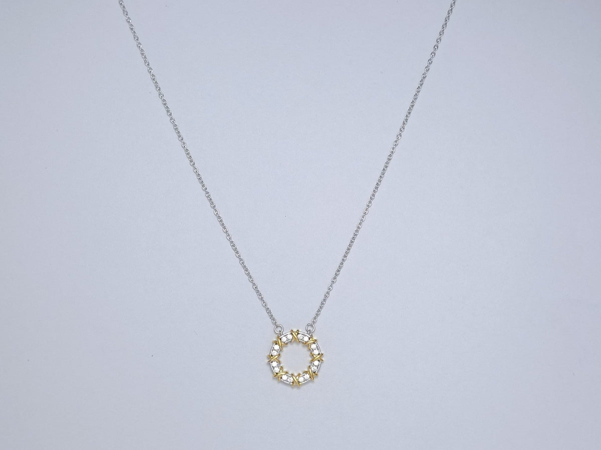 [Resenara Jewelry]SIXTEEN STONE NECKLACE GOLD