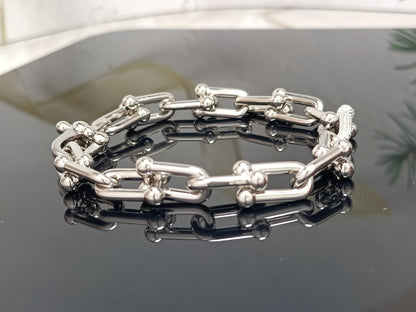 [Resenara Jewelry]HARDWEAR BRACELET PINK GOLD AND SILVER DIAMOND