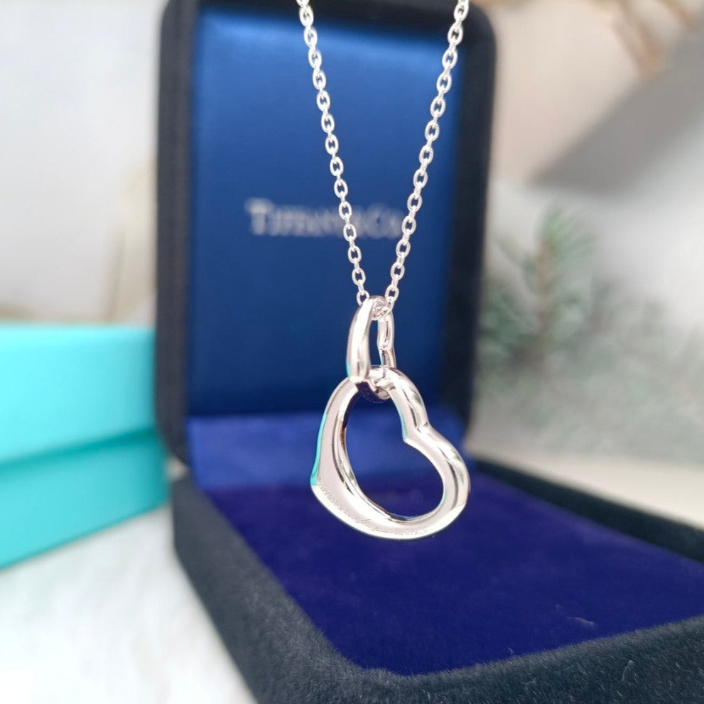 [Resenara Jewelry]DOUBLE HEART SILVER NECKLACE