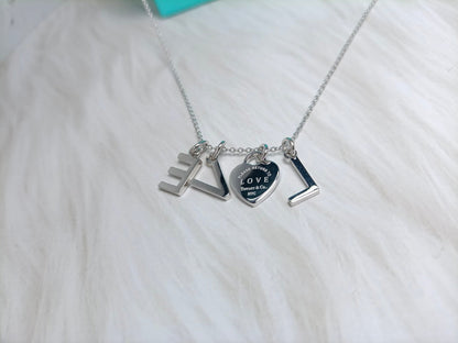 [Resenara Jewelry]LOVE TEXT PEDANT NECKLACE