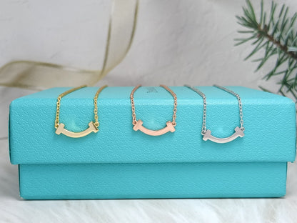 [Resenara Jewelry]MINI SMILE PEDANT NECKLACE