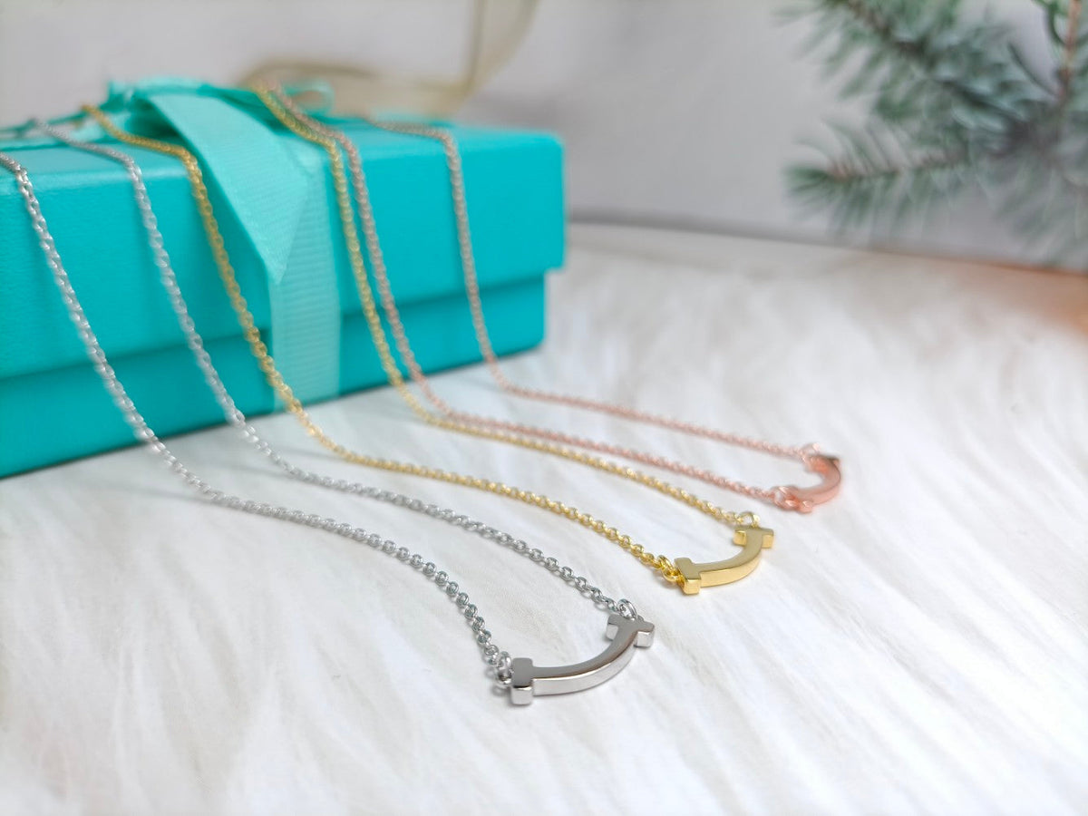 [Resenara Jewelry]MINI SMILE PEDANT NECKLACE