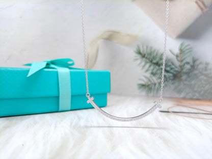 [Resenara Jewelry]BIG SMILE PEDANT DIAMOND NECKLACE