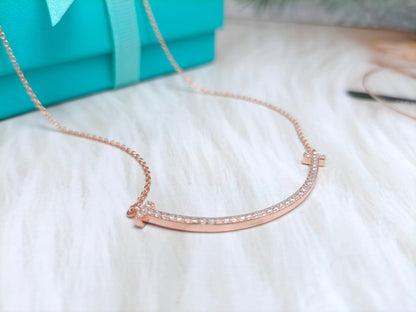 [Resenara Jewelry]BIG SMILE PEDANT DIAMOND NECKLACE