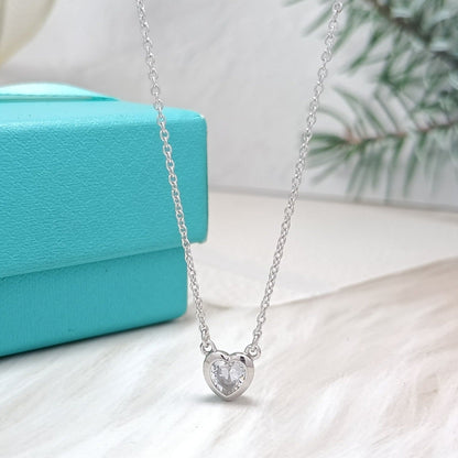 [Resenara Jewelry]HEART BIG DIAMOND NECKLACE