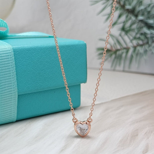 [Resenara Jewelry]HEART BIG DIAMOND NECKLACE