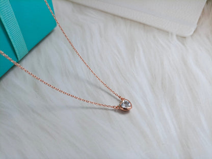 [Resenara Jewelry]HEART BIG DIAMOND NECKLACE