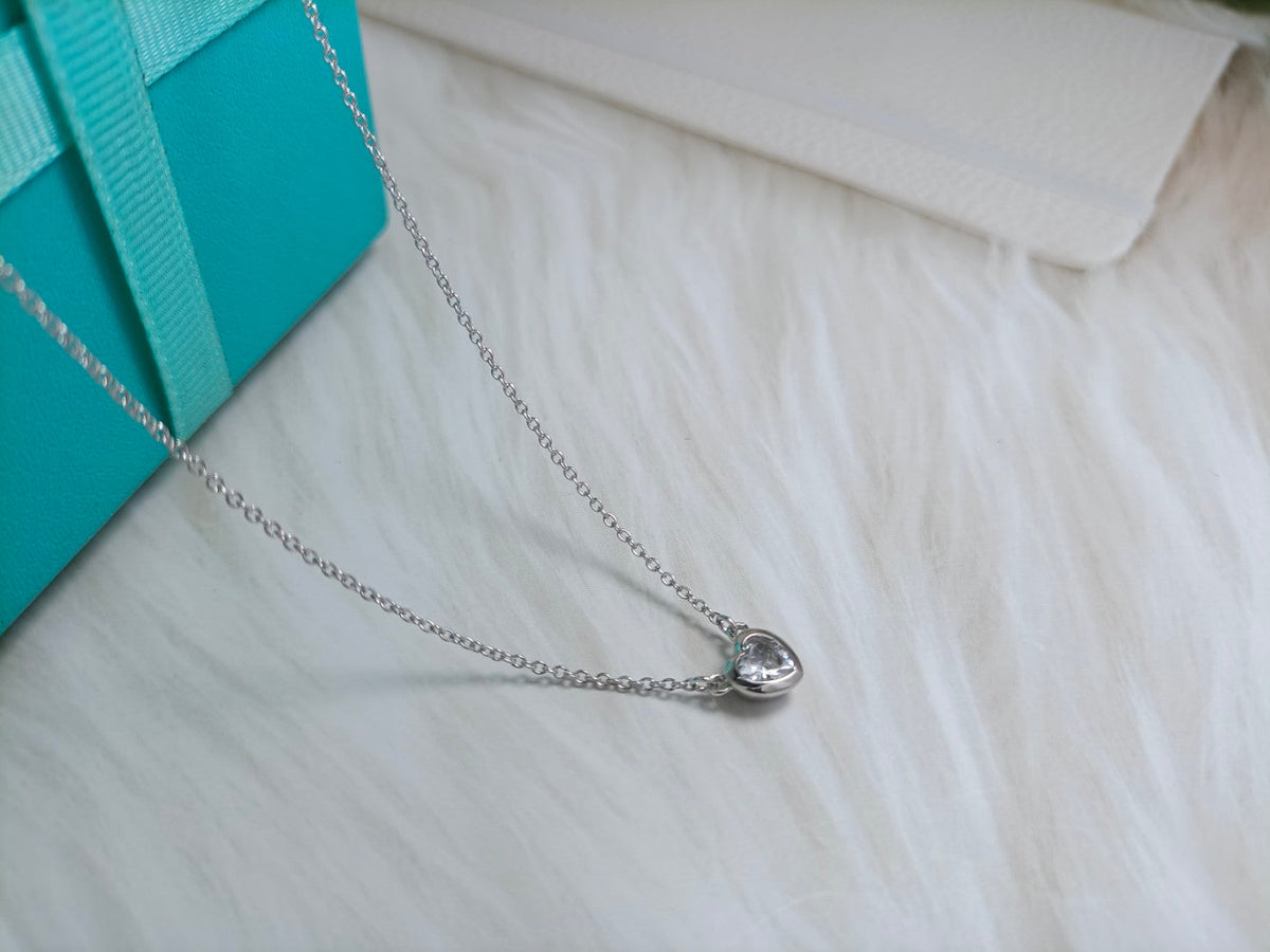 [Resenara Jewelry]HEART BIG DIAMOND NECKLACE