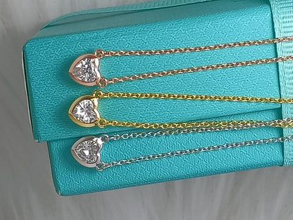 [Resenara Jewelry]HEART BIG DIAMOND NECKLACE