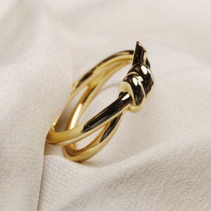[Resenara Jewelry]KNOT RING GOLD