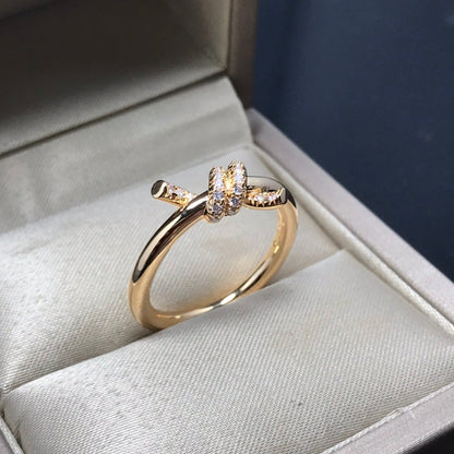 [Resenara Jewelry]KNOT RING 1.2MM DIAMOND
