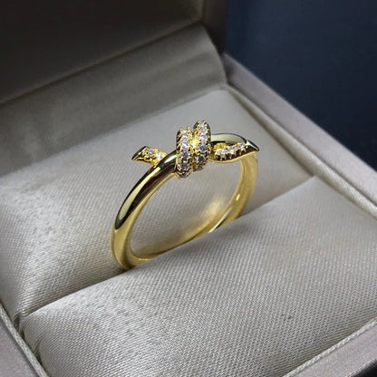 [Resenara Jewelry]KNOT RING 1.2MM DIAMOND