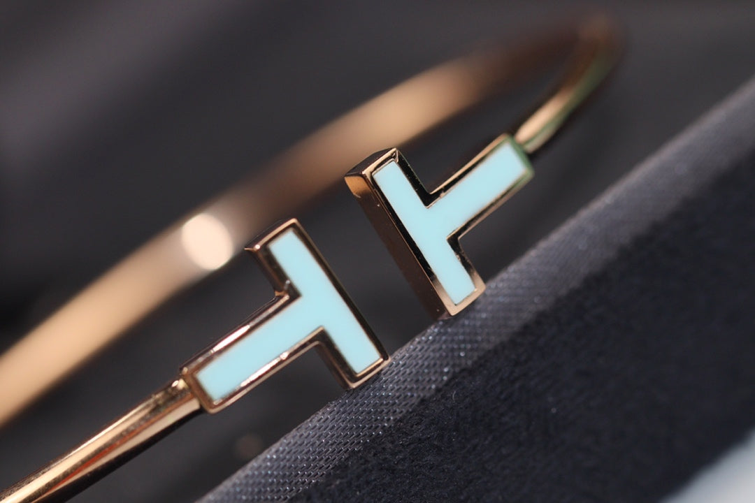 [Resenara Jewelry]T BRACELET 1.8MM TURQUOISE PINK GOLD