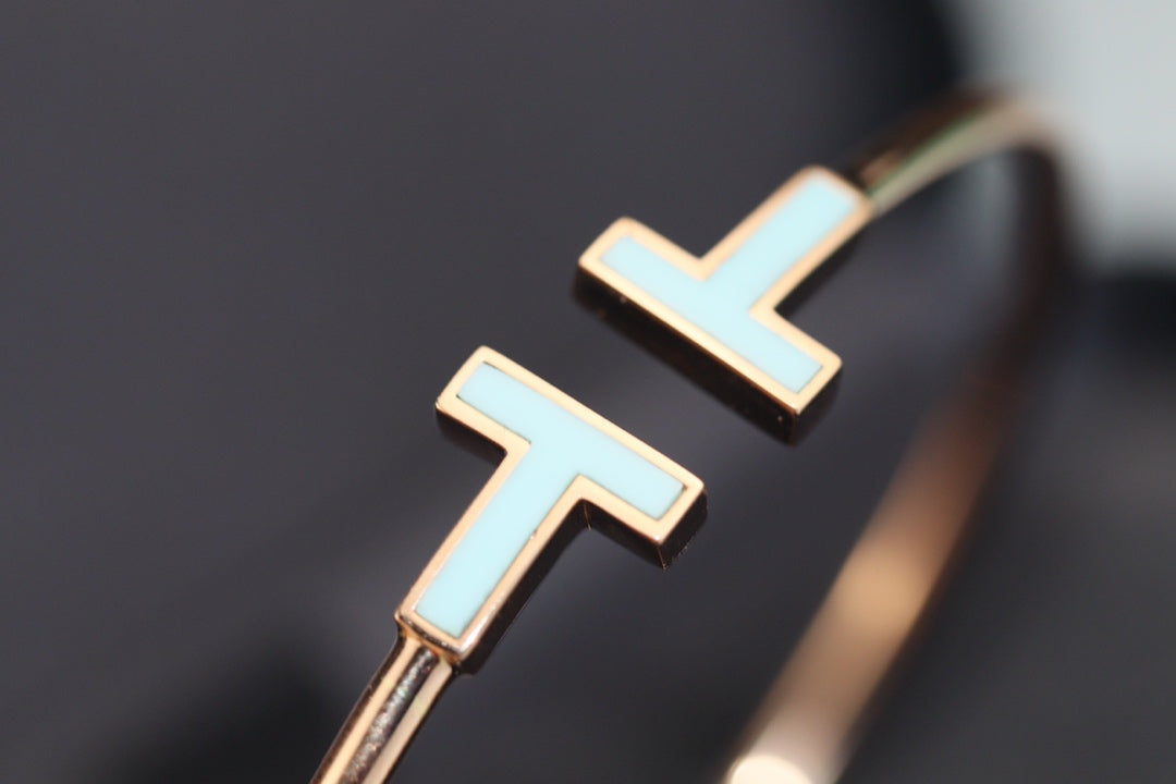 [Resenara Jewelry]T BRACELET 1.8MM TURQUOISE PINK GOLD