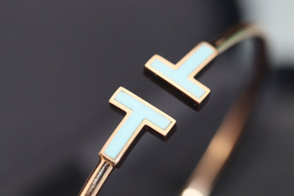 [Resenara Jewelry]T BRACELET 1.8MM TURQUOISE PINK GOLD
