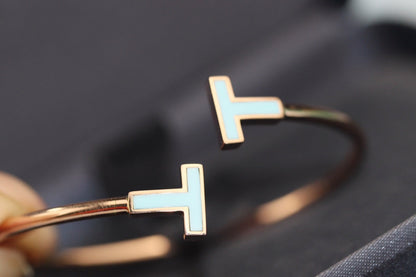 [Resenara Jewelry]T BRACELET 1.8MM TURQUOISE PINK GOLD
