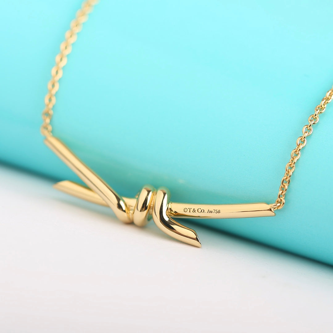 [Resenara Jewelry]KNOT NECKLACE GOLD