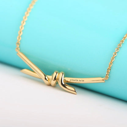 [Resenara Jewelry]KNOT NECKLACE GOLD