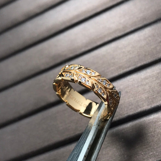 [Resenara Jewelry]OLIVE LEAF RING DIAMONDS