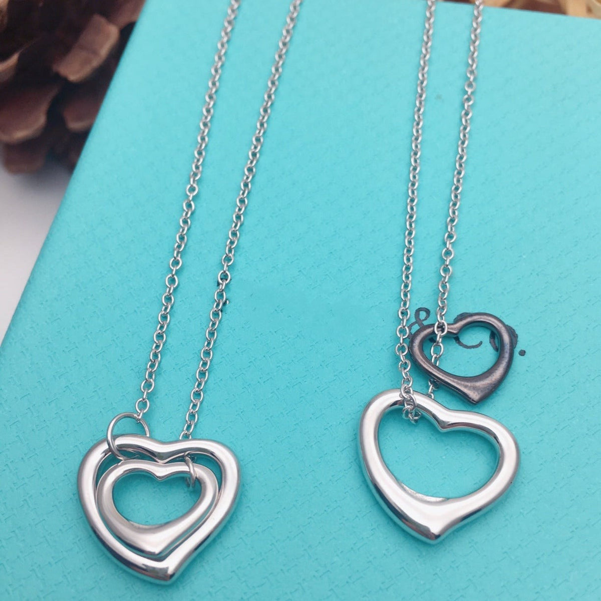 [Resenara Jewelry]OPEN HEART SILVER NECKLACE