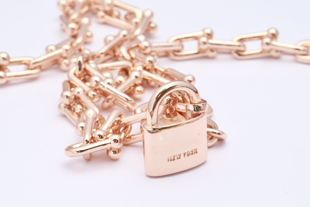 [Resenara Jewelry]HARDWEAR PINK GOLD WRAP NECKLACE