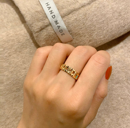 [Resenara Jewelry]T TRUE 3.5MM PINK GOLD RING